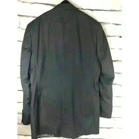 NWT Antonio Cardinni Mens Size 40L 34W Gray One Button Suit Jacket - Picture 2 of 8